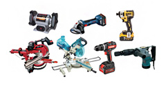 Power Tools, Diamond Tools, Engines, Load and Unload Machines